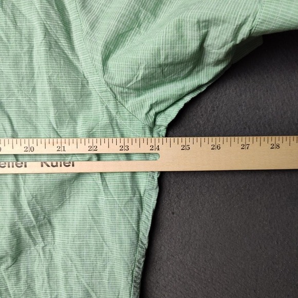 Hammer Made Shirt Mens L/XL 17 Green Short Sleeve Button Up Cotton Plaid Trim - Picture 11 of 11